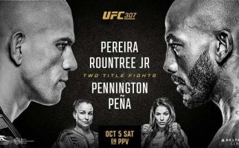 UFC 307 Pereira vs. Rountree Jr. PPV 10/05/24 – 5th October 2024